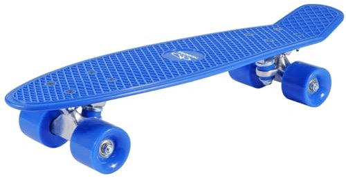 HUDORA - Kinder 12137 Retro Skateboard, himmelblau