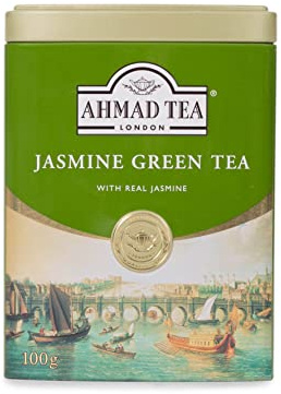 Ahmad Tea Jasmine Green Tea Caddy Green Tea - 100g Loose Leaf