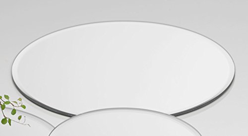 Sandra Rich Glasplatte Spiegelplatte Mirror 12 Stück Rund 0,5 cm Ø 30 cm