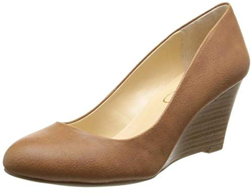 Jessica Simpson Women's Sampson Wedge Pump, Almond, 11 M US