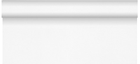 Papstar, Tischdecke, stoffähnlich, Vlies soft selection plus 25 m x 1,18 m weiss auf Rolle, #84935, Weiß