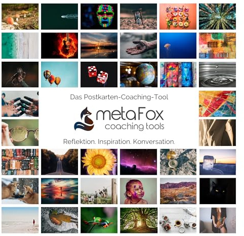 metaFox Coffret Original de cartes postales de motivation un jeu de 52 cartes postales pour le coaching et la thérapie