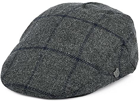 Failsworth Millinery Cambridge Flat Cap (Latest Version) in Checked 270, Size: XL (61cm)