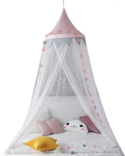 MEISISLEY Mosquitera para Cama con Dosel para Niñas Dormitorio Neto Mosquito Net Mosquito Carpa Los Niños Dosel De Cama Dosel De Cama para Niñas Pink