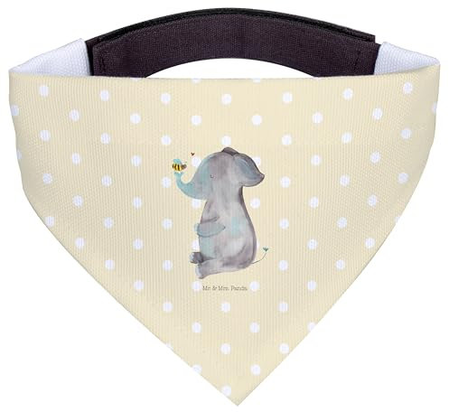 Mr. & Mrs. Panda Hundehalstuch S Elefant Biene - Geschenk, Liebesspruch, Hochzeitsgeschenk, Kleine Hunde, Heiratsantrag, Lustige Sprüche, Liebe, Halstuch, Jahrestag, Tuch