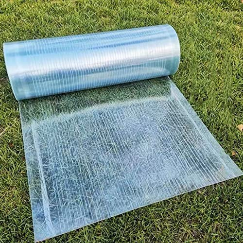 Clear Stormproof Roof Sheet,Rain Cover Awning Shelter,Waterproof Roofing Panel Canopy for Conservatory Porch Garden Patio,Easy to Bend & Cut,with Mounting Screws,Custom Size (W*L:0.7x3m)