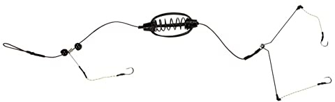 2PCS Esche Mangiatoia per Pesca alla Carpa Esche da Pesca Gabbie Gancio Rig Set Alimentatore Attrezzatura da Pesca Alimentatore in Linea Gabbia Mangiatoia da Pesca Esca Gabbia Attrezzatura Accessori