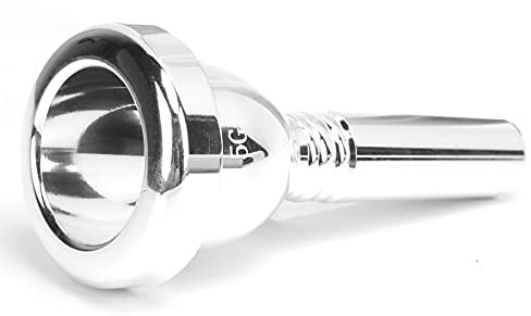 ZLXHDL Posaune Mundstück, 5G 12,7 mm TR-03, Versilbertes Tenorposaunen-mundstück für Posaune mit Großem Schaft, Hochwertiges Zubehör-Ersatz für Bariton und Euphonium