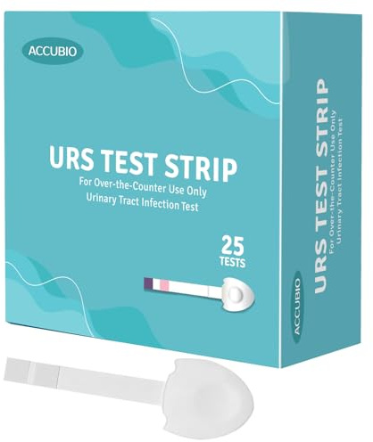 2 in 1 Urinary Tract Infection Test Strips, UTI Test Strips for Men & Women, High Precision Leukocyte and Nitrite Testing at Home, Individually Packed, Accurate Results in 2 Minutes, 25 Count
