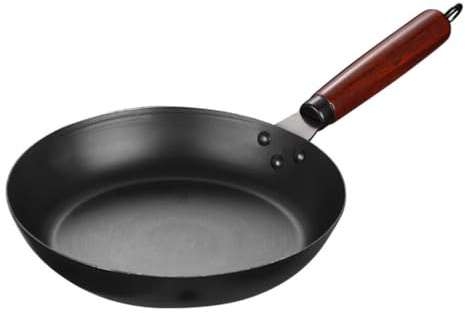 Luxshiny Non Stick Wok Frying Pan Kitchen Frying Pan for Gas Stove Open Flame and Grill Ergonomic Handle Chinese Style Cooking 18.50 inch