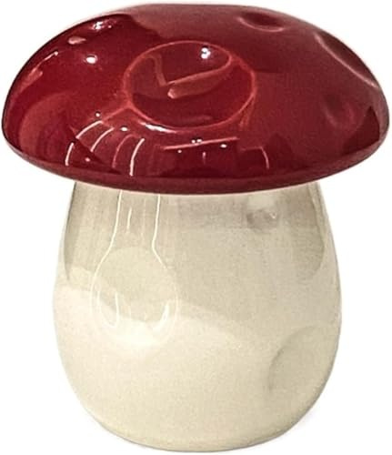 Niedlicher Pilz-Aschenbecher Gegen Flugasche Mit Deckel, Keramik-Aschenbecher, Heim-Desktop-Ornamente, Dekoration(A)