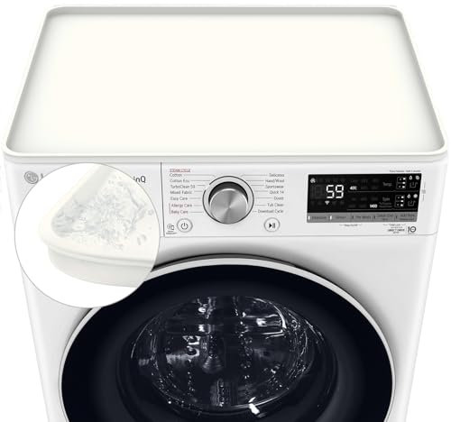 50 * 60 Fundas para lavadora y secadora,protector superior antideslizante para lavadora, cubierta de goma de silicona, soporte para lavadora y secadora, fundas superiores para (Beige)