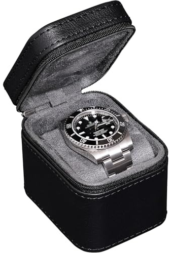 ROTHWELL Estuche de viaje para reloj individual (gris)