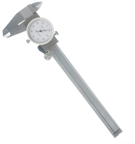 Pied à coulisse à cadran de 15,2 cm en acier inoxydable 0,001 résistant aux chocs 4 voies avec plastique