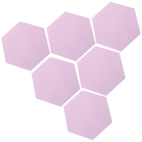 Cabilock Sechseckige Pinnwand Aus Filz 6 Stück Memoboard Magnetisch Wandtafel Für Büro Und Zuhause Vielseitige Korkplatten Für Notizen Und Fotos