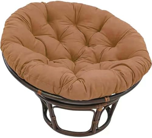 Polster für Papasansessel, Sitzkissen für den Außenbereich, Rund, Abnehmbar Sitzkissen UV - beständig wasserdicht Outdoor/Indoor | Bodenkissen Kissen für Gartenmöbel Sitzauflage Auflage für Papasan