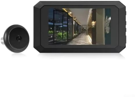 Intelligente elektronische Türspion-Kamera, 1080P HD Guckloch-Türklingel mit 3,97-Zoll-Farbdisplay, 135° Weitwinkel für Nachtsicht