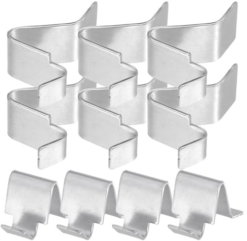 TEHAUX 10 Pack File Cabinet Shelf Clips Metal Cabinet Shelf Supports for Bookcase and Filing Shelving Heavy Duty Replacement Pegs Easy Install 2.50 X 1.60 X 0.90 Cm