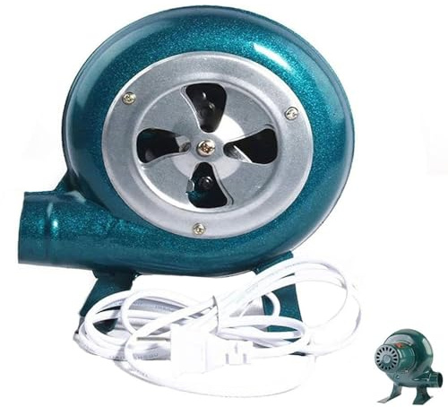 JOUFNING Souffleurs Centrifuges pour Barbecues - Souffleur Électrique À Vitesse Variable 110 V/220 V, Pompe De Cuisson, Outil D'excitation De Flamme, Outil De Cuisson(100W)