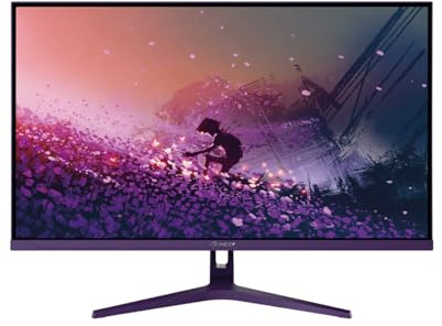 Arozzi Nova 32-inch 180Hz QHD Gamer Screen Purple | QHD 1440p, Adaptive Sync, HDR10, Flicker-Free, 100% sRGB, PC & Console Compatible