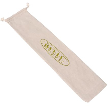 jojofuny Reusable Organic Linen Bread Bag with Sturdy Cotton Drawstring Storage Pouch for Homemade Bread and Daily Essentials and Easy to Clean