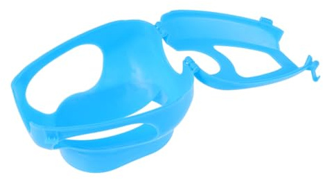 Levemolo Fixateur d'alimentation pour Pigeons en Plastique Bleu 2 Pièces, Outil Fixe Ajouré pour Nourrir Pigeons et Oiseaux, Support Pratique pour Élevage et Soins