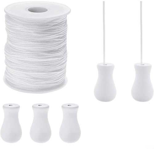 CWOQOCW White 1.5mm Curtain Pull Cord,Blind Cord,100M For Roller Shades And Vertical Venetian Blind Accessories