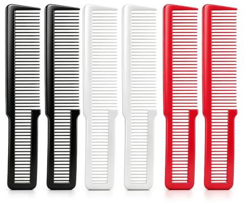 6 pettini da barbiere professionali, multiuso per parrucchieri, pettini da taglio per capelli, pettini professionali per taglio di capelli, per uomini e donne