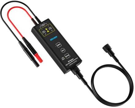 Sonde différentielle haute tension Micsig 100Mhz pour oscilloscope, sonde différentielle à haute précision, haute CMRR, tension différentielle 150V(50X)/1500V(500X) (DP1500)