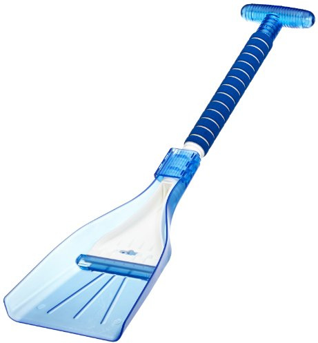 Michelin Schneeschaufel Auto mit Eiskratzer | 2in1 Eisschaber und Schneeschieber | Scheibenkratzer mit Abnehmbarer Schaufel, 92103, Weis/Blau