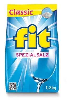 fit Classic Spezialsalz für Spülmaschinen - 1,2 kg - Schutz vor Kalkablagerungen - Hochreines Siedesalz für Geschirrspüler
