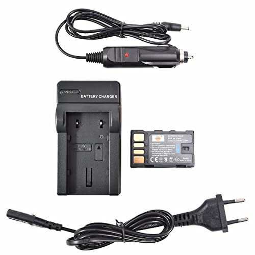 DSTE BN-VF808 Rechange Batterie et DC36E Voyage Chargeur pour JVC BN-VF808U GZ-MG130 GZ-MG131 GZ-MG132 GZ-MG135 GZ-MG148 GZ-MG150 GZ-MG155 GZ-MG175 GZ-MG177 GZ-MG255 GZ-MG275 GZ-MG575