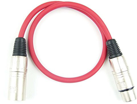 Adam Hall Cables 3 STAR MMF 0050 RED - Mikrofonkabel XLR female auf XLR male 0,5 m rot