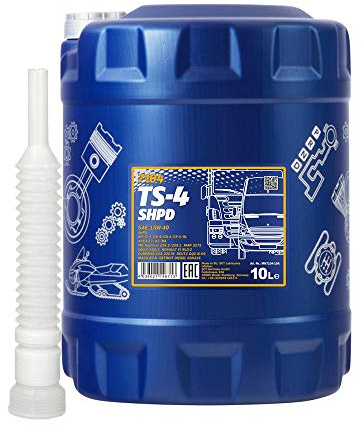 MANNOL 10l, 7104 TS-4 SHPD Extra 15W-40 Traktor LKW Boot VDs Öl + Ausgießer