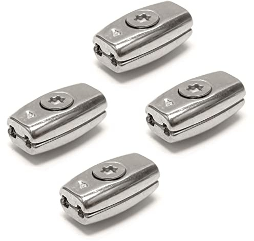 Drahtseilklemme Eiform Seil Draht Klemme Edelstahl V4A 3mm (4 Stück)