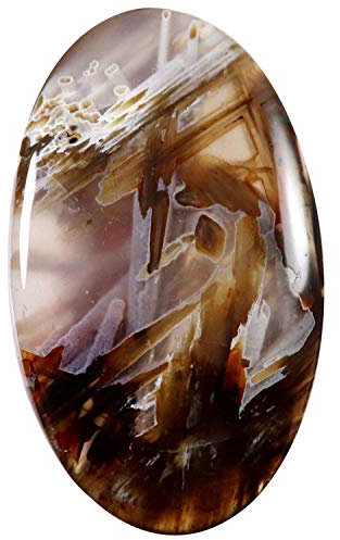 Goyal Exports Agate bâton turque ovale naturelle cabochon en vrac 60,65 carats MJ92, pierre précieuse en vrac, agate turque, pierre précieuse turque, agate bâton turque, Pierre précieuse en vrac,