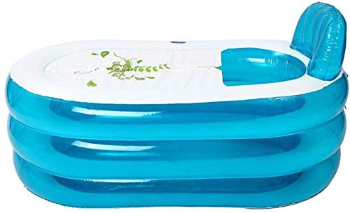 JWCN Schwimmbarer aufblasbarer Pool Planschbecken Whirlpool Badewanne Haushalt Verdicken Klappplastik Kinder Kinder Baden (140X75X70cm) Uptodate