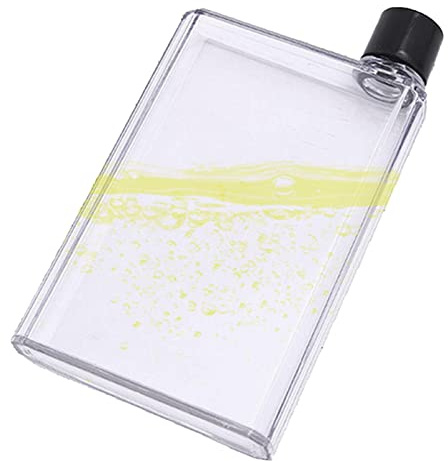 Amesor Agua Plana - Agua Delgada - Agua Transparente Plana - Agua Viaje - Taza Jugo Viaje Portátil Reutilizable - para Viajes Deportivos Al Aire Libre