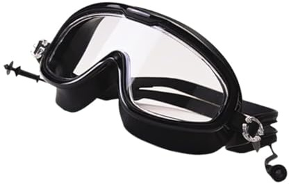 RiToEasysports Occhialini da Nuoto, Montatura Grande Antiappannamento HD Occhiali da Nuoto Impermeabili for Uomo Donna Sport Acqua Piscina Mare Allenamento