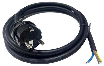 Solarsys® - 20m Stromkabel H07RN-F 3x1,5mm, Gummi-Anschlussleitung VDE Zertifikat, AC-Kabel mit Schuko-Steckdose (CEE 7/7) für Mikro-Wechselrichter APsystems Hoymiles Deye Envertech,20 Meter