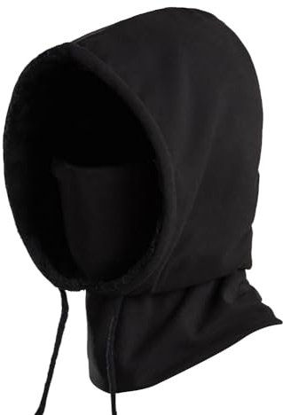 Asudaro Herren Kapuze Wintermütze, 45 cm X 28 cm Warme Und Bequeme Schalmütze Modische Einfache Schalmütze Winddichte Vollgesichtsmaske Für Winterwetter Outdoor Skifahren Motorrad Camping Wandern