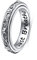 DAOCHONG Spinner Zappel Ringe S925 Sterlingsilber Lotusblume Yoga Just Breathe Anxiety Worry Band Oxidiertes Fidget Stressabbau Langeweile ADHS Autismus Ringe für Damen Herren(51.9)