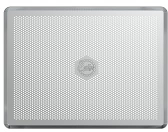 Perforiertes Aluminium-Backblech, rechteckig, 29,6 x 39,6 cm – Optimale Luftzirkulation für knusprige Ergebnisse, für alle Backöfen, Pizzabackblech, aguette-backblech, Lochblech