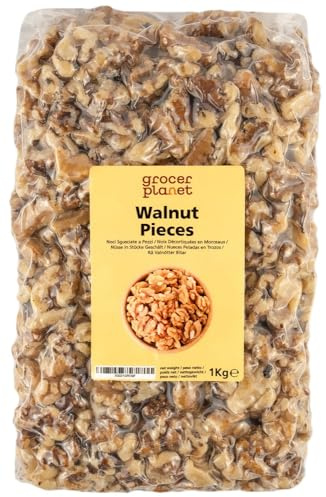 Grocer Planet - Noci Sgusciate Naturali (1Kg) | Origine Veneto | Made in Italy | Vegan Friendly | Ideali come snack o per guarnire insalate, yogurt