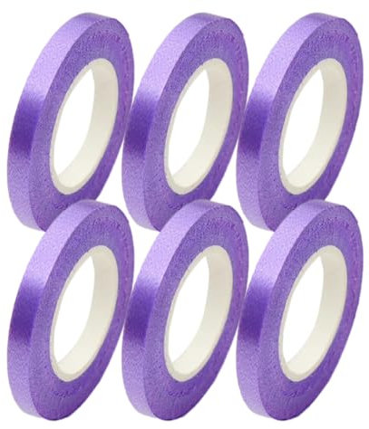 Lot De 6 Ruban De Masquage Ruban Pour Masquage De Précision Scotch De Masquage Scotch Peinture Masquage Pour Lignes Fines Et Graphiques Personnalisés (Violet)