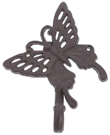 Parliky Tiermantel- und Huthaken Aus Massivem Eisen Rustikaler Wandhaken Heimdekoration Wandornament Platzsparender Organizer