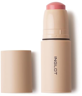 Inglot Cream Stick Blush | Cremiger Rouge-Stick | Einfache Anwendung und Natürliches Finish | Ideal zum Betonen der Wangen | Langanhaltende, Feuchtigkeitsspendende Formel | Delicate Coral 210 | 6,2 g