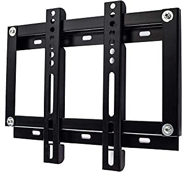 CAMEKIGZ Soporte de TV, Soporte de Pared de Acero Inoxidable Resistente para la mayoría de televisores de 10 a 24 Pulgadas, Soporte de Monitor Alto de hasta 15 kg, Altura inclinable ajustab