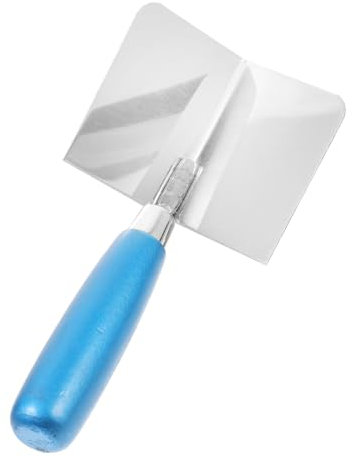 Housoutil Spatola Angolare Acciaio Inossidabile Per Cartongesso Impugnatura Antiscivolo Strumento Per Rifinitura Interni Per e Te Colore Blu