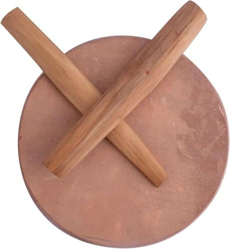 SATVIK Sandalwood Stick Rubbing Stone (Chakla) for Tilak & Puja | Premium Stone Material | Dia: 10cm | Easy to Use | Aromatic Paste Maker for Temples, Rituals & Natural Fragrance